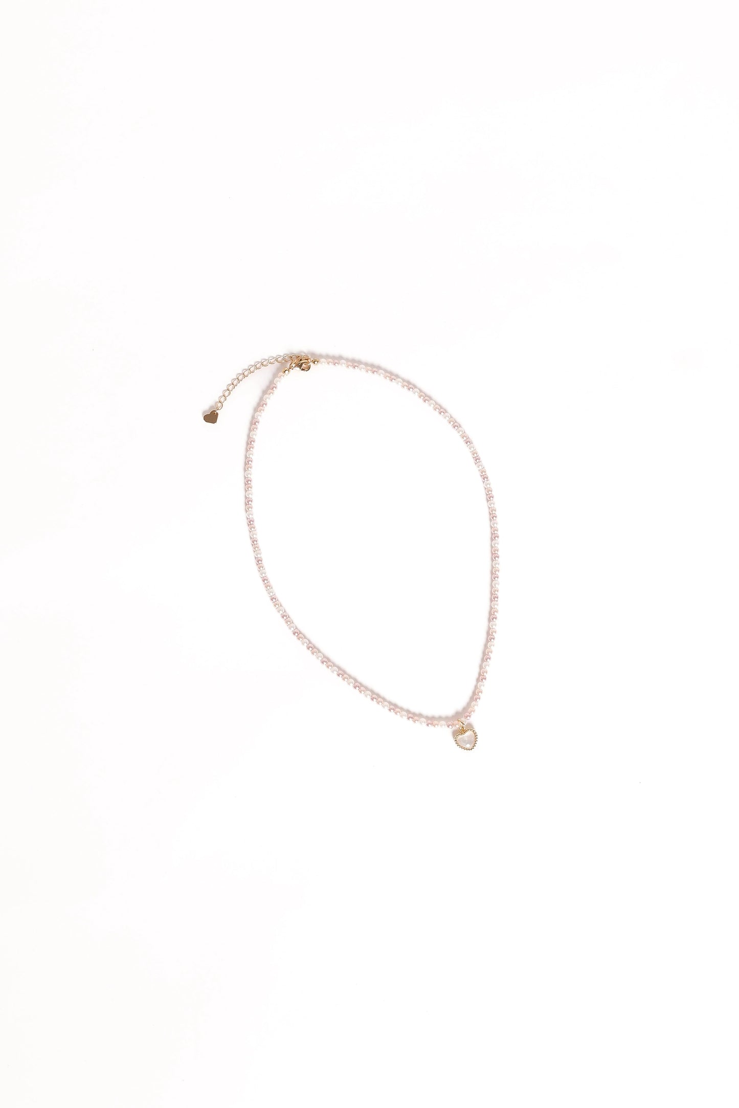 Beaded Heart Pendant Necklace