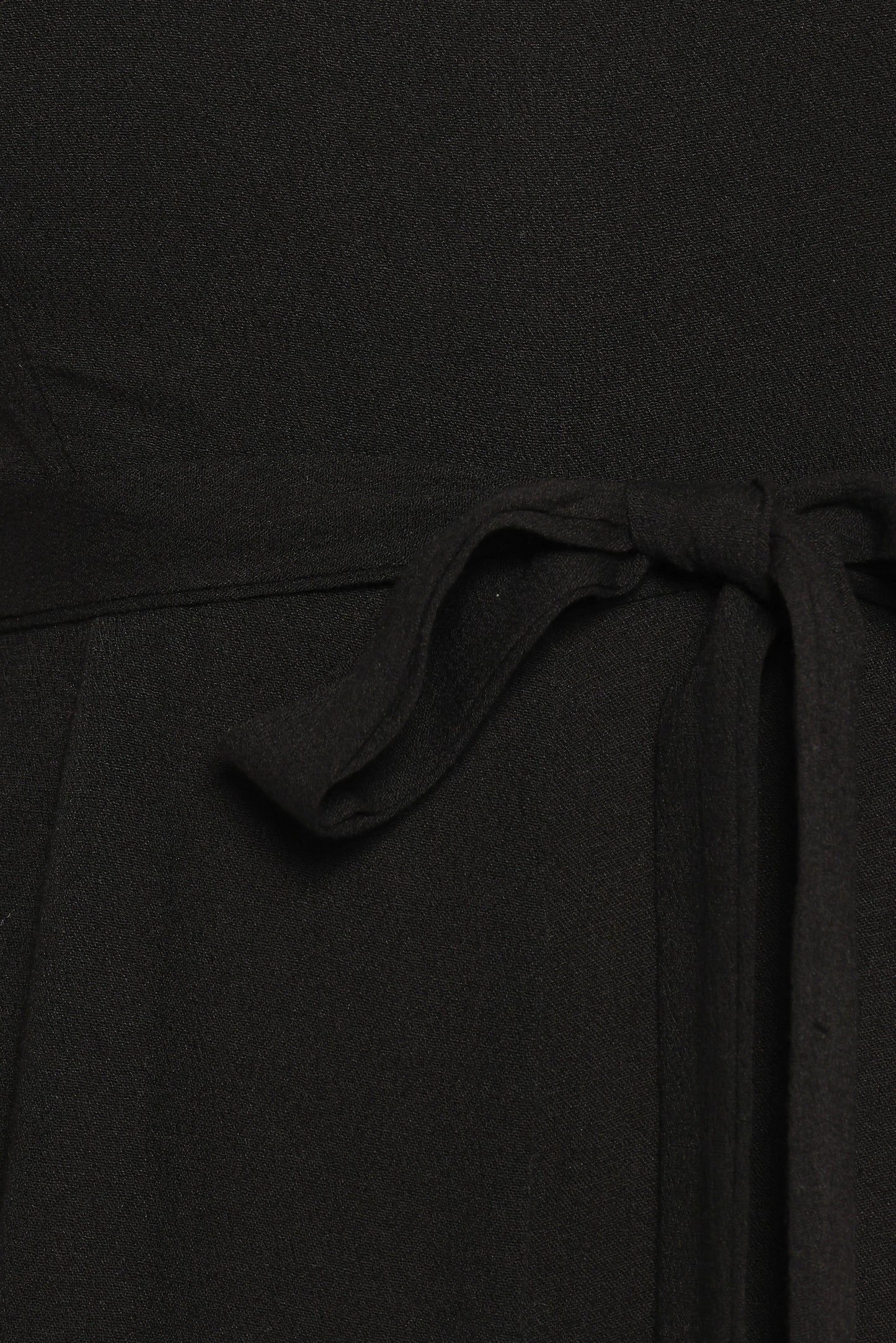 Cropped Tie-Strap Straight-Leg Jumpsuit