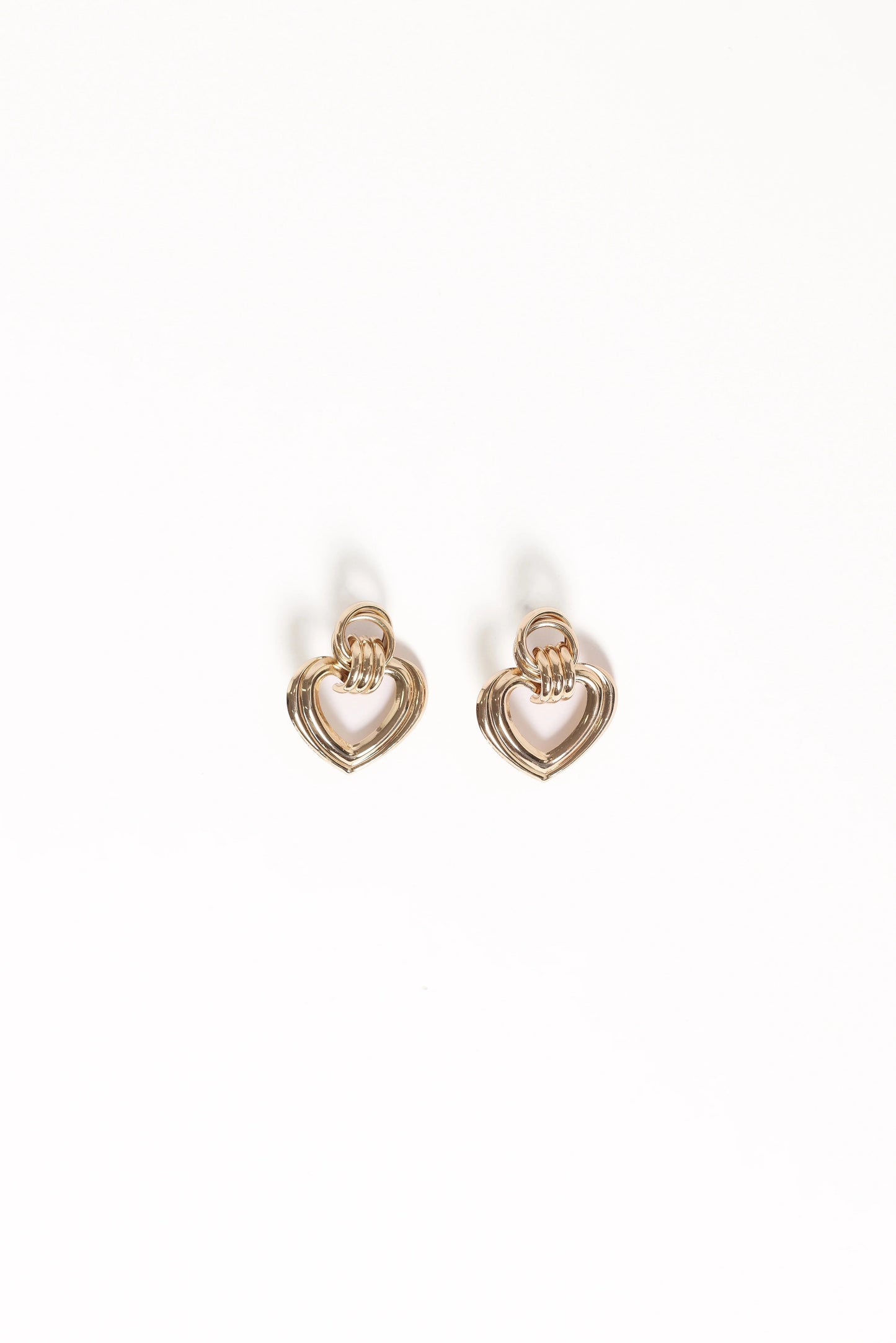 Heart Drop Accent Earrings