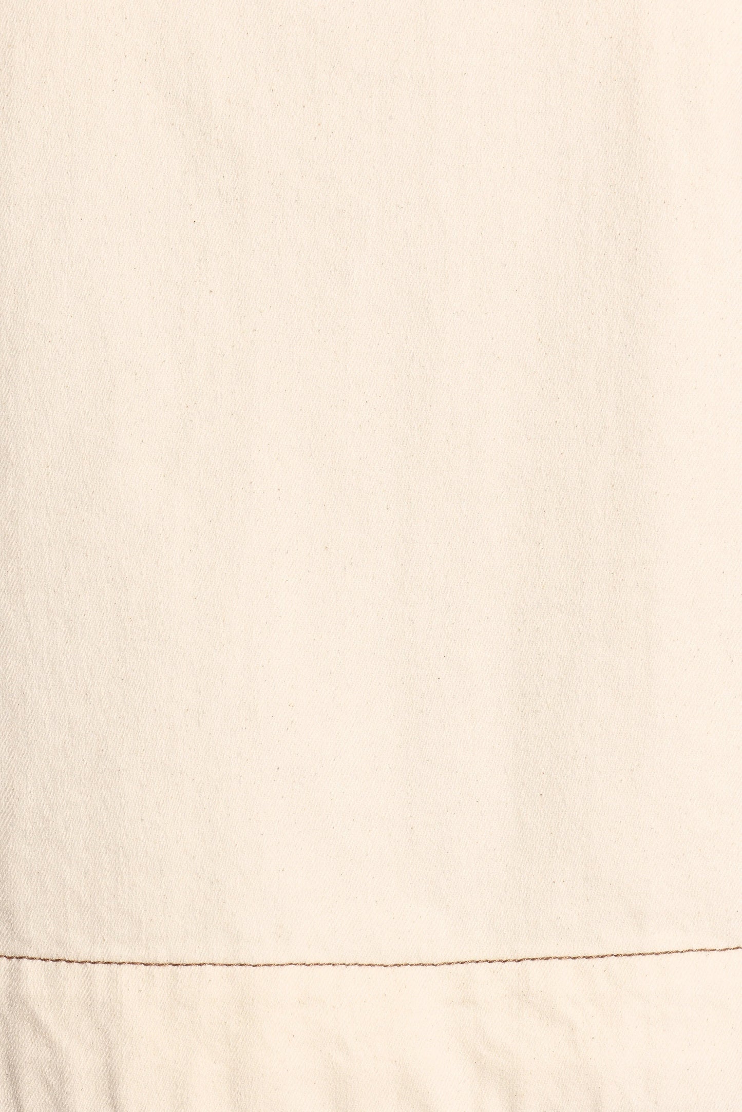 Sleeveless Ecru Cotton Zip-Back Top