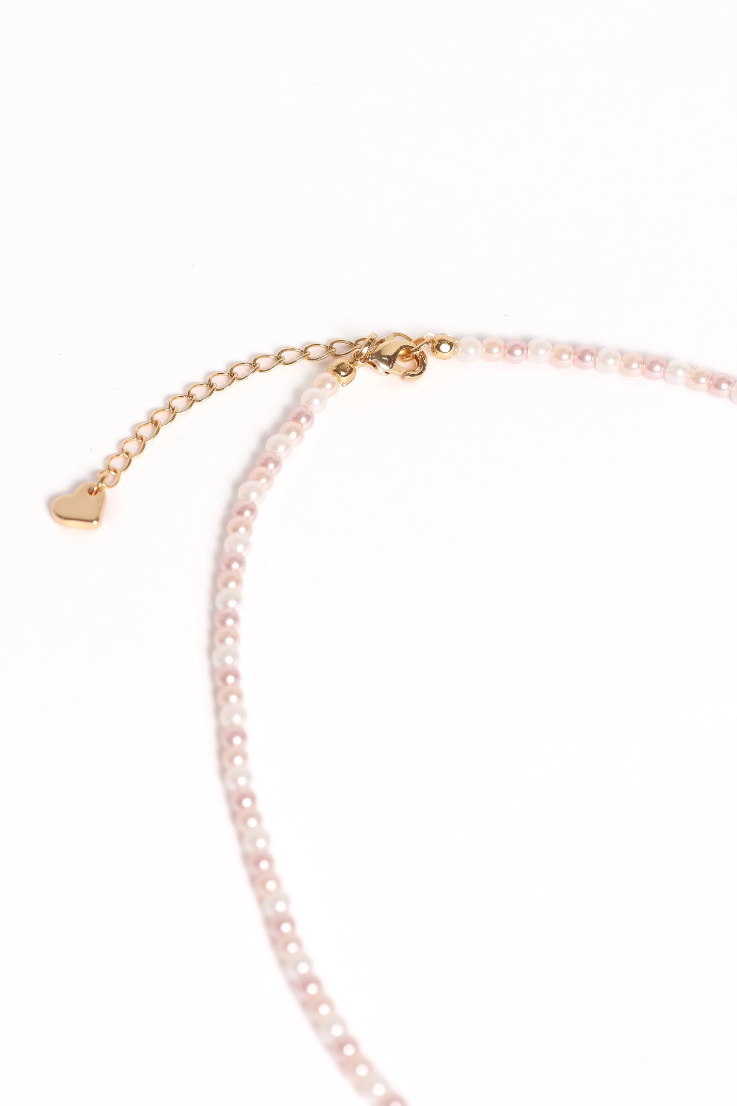 Beaded Heart Pendant Necklace