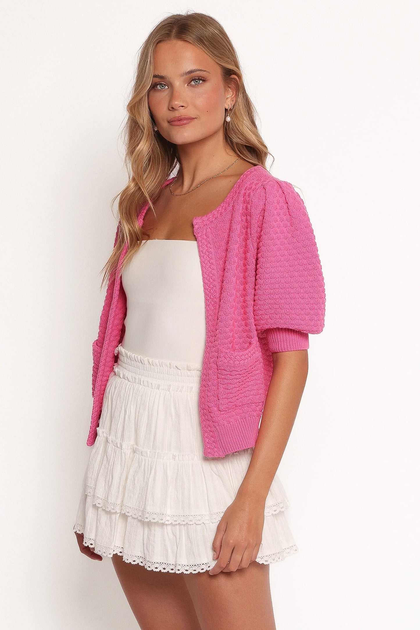 Puff Sleeve Cardigan