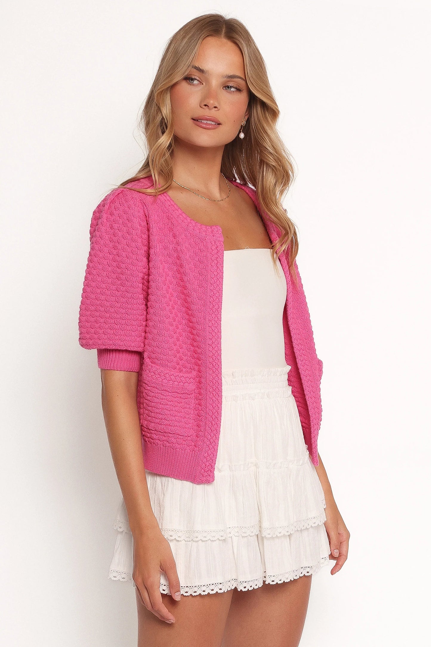 Puff Sleeve Cardigan
