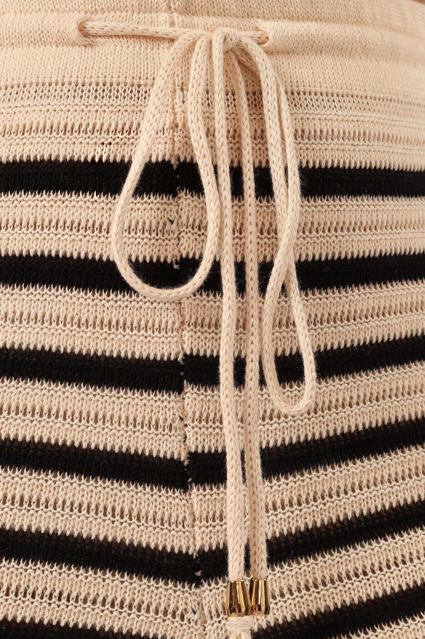Striped Wide-Leg Knit Pants